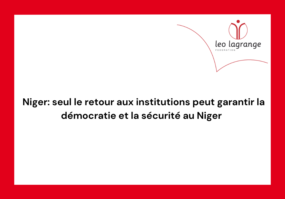 Niger seul le retour aux institutions peut garantir la démocratie et