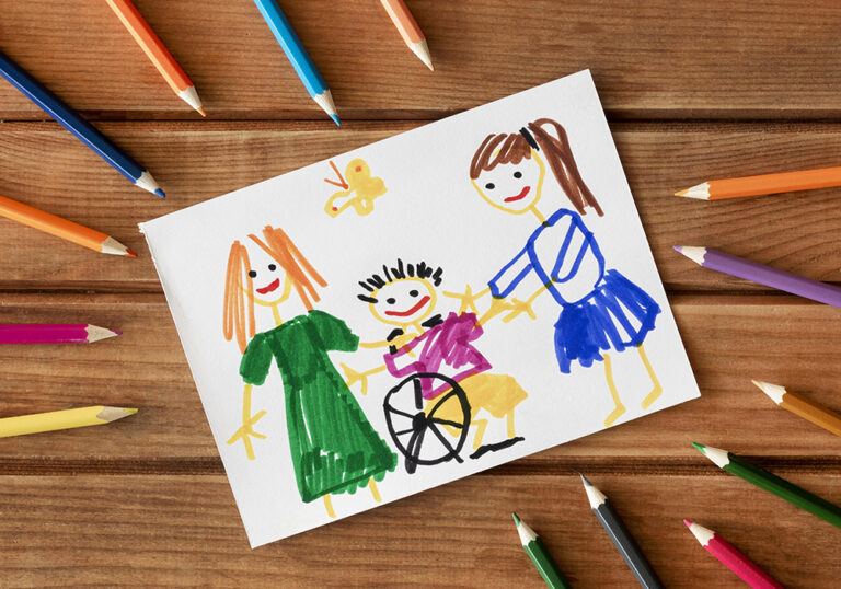 leo-lagrange-enfant-handicape-amis-dessines-crayons