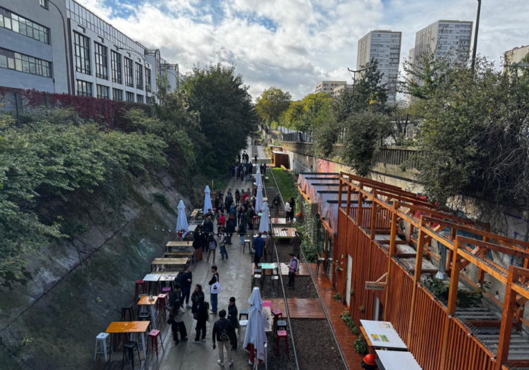 Inauguration du Jardin des Traverses à Paris