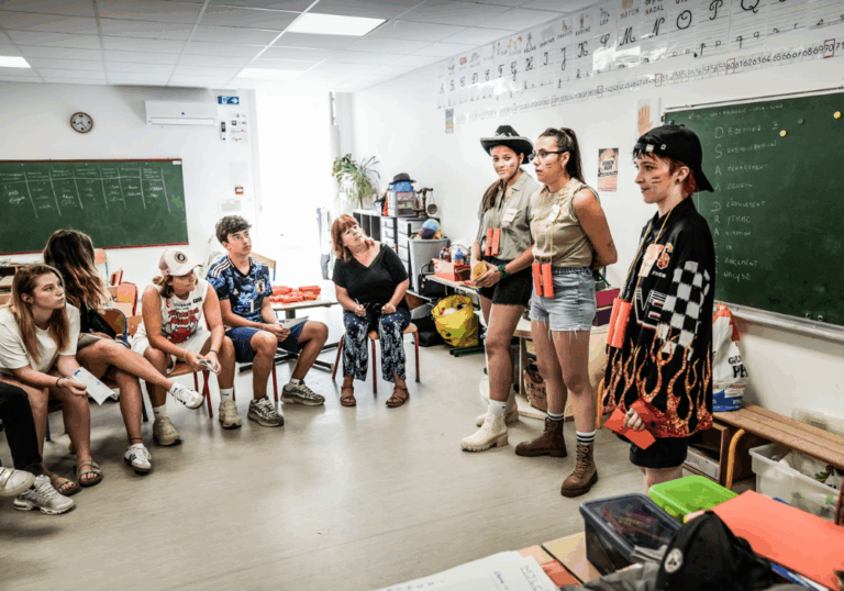 Stagiaires en formation professionnelle à l'animation