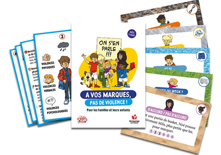 Visuel du support de médiation pour lutter contre les violences vécues par les enfants