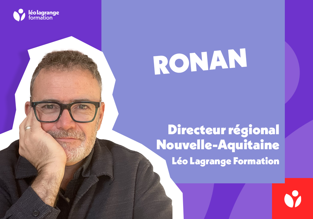 Portrait de Ronan, directeur régional Léo Lagrange Formation en Nouvelle-Aquitaine