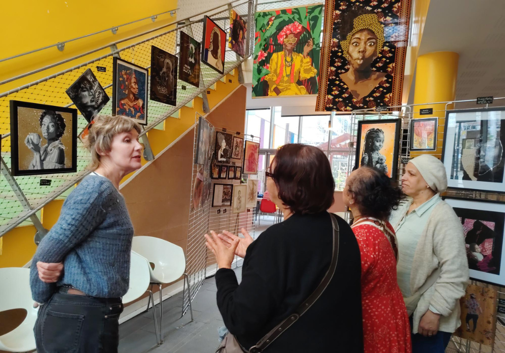 Exposition Black women power au centre socioculturel Noguès à Paris 14, géré par Léo Lagrange Animation