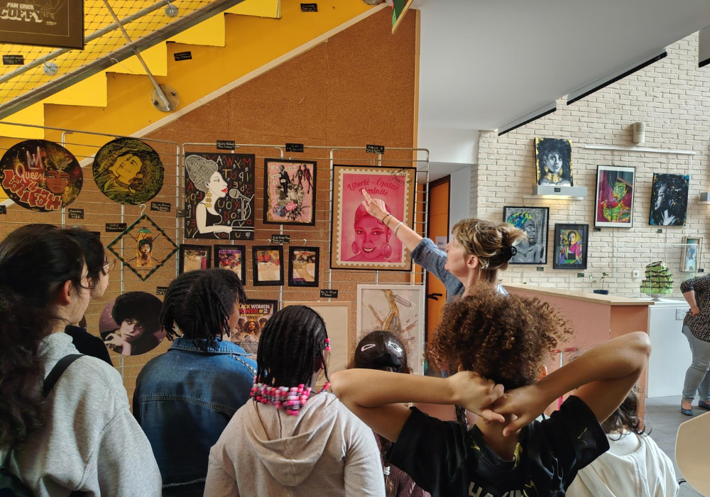 Exposition Black women power au centre socioculturel Noguès à Paris 14, géré par Léo Lagrange Animation
