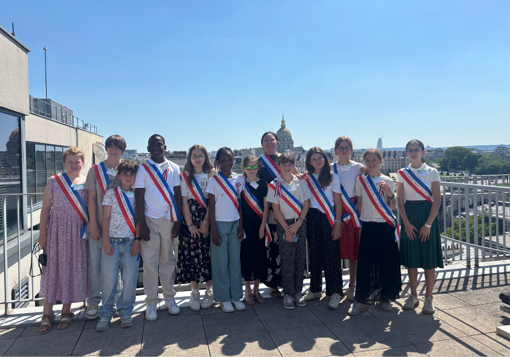 Le CMJ d'Orgères visite l'Assemblée nationale