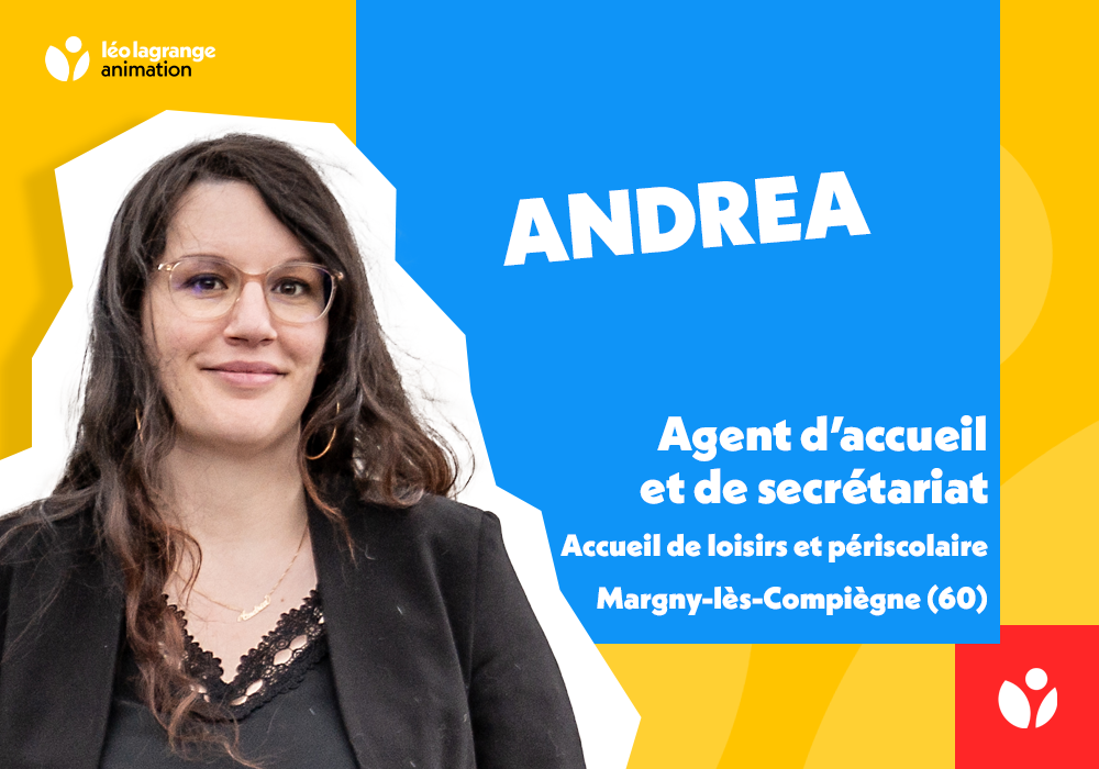 Portrait d'Andrea, agent d'accueil et de secrétariat